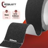 Robustt Anti Skid/Anti Slip (18mtr X50mm) Fall Resistant with PET Material and Solvent Acrylic Adhesive Tape for Slippery Floors, Staircase, Ramps, Indoor, Outdoor Use